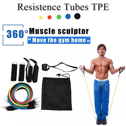 Resistance Bands Workout Exercise Crossfit Fitness Yoga Training Tubes